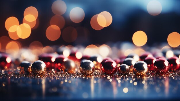 New Year background with Christmas balls