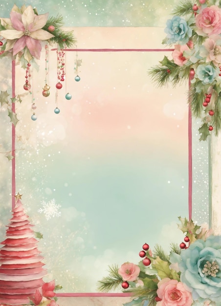 New year background with christmas decoration