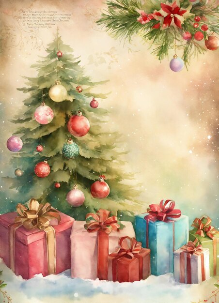 Photo new year background with christmas decoration