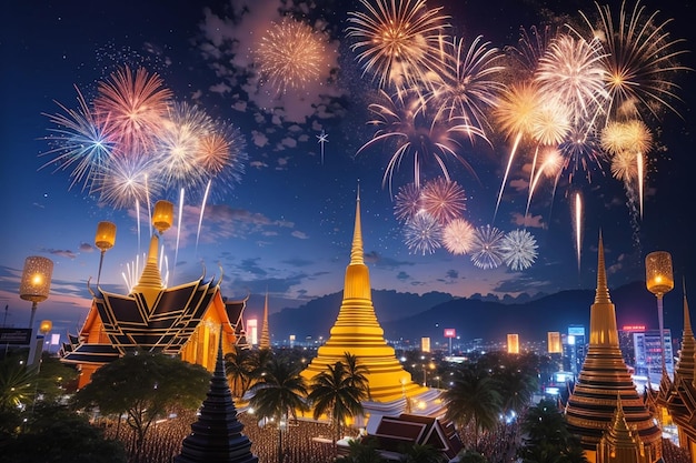 New year celebration 2013 in thailand