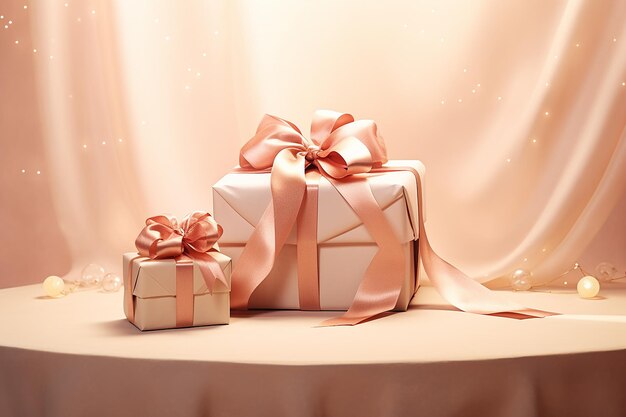 New year and Christmas gift sparkling background wallpaper