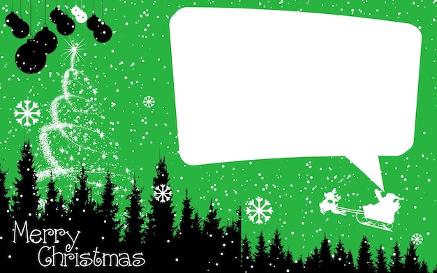 New Year, Christmas template congratulation, postcard