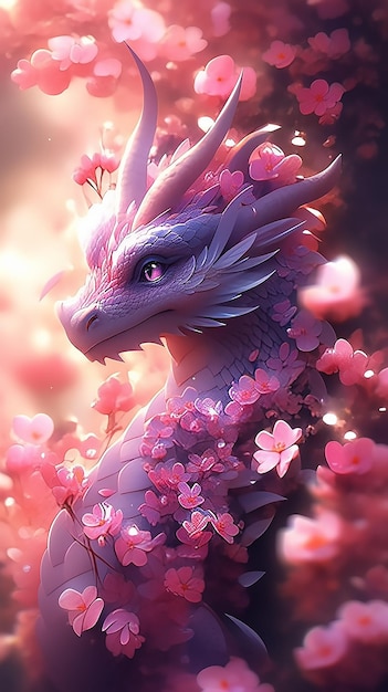 Photo new year dragon 2024 art chinese