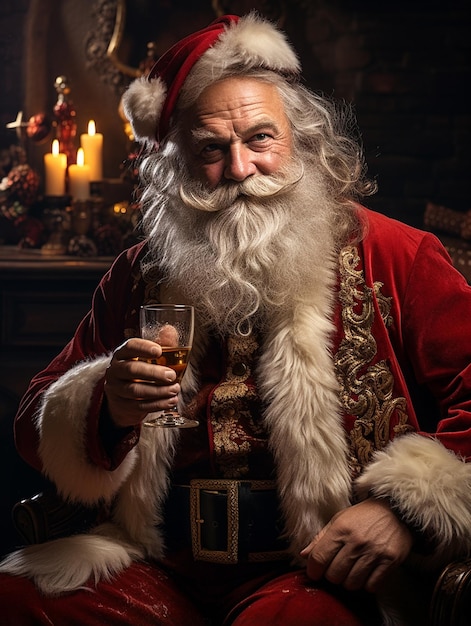 New Year Eve Santa Claus