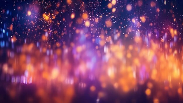 New year festival abstract background with glitter bokeh magical light