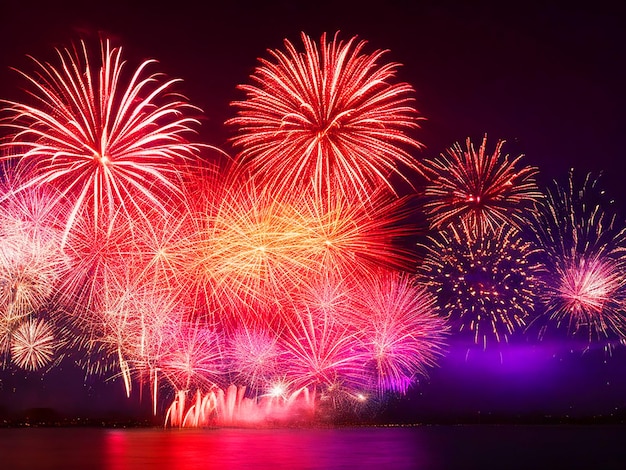 新年の花火の背景画像 無料ダウンロード