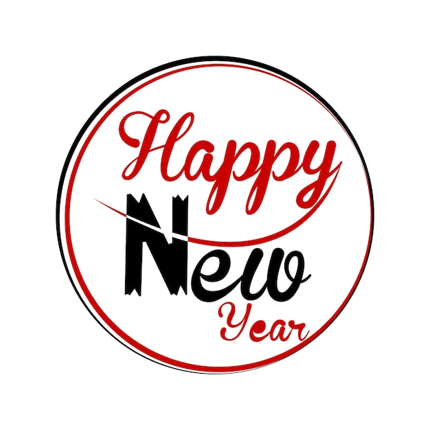 Photo new year logo design