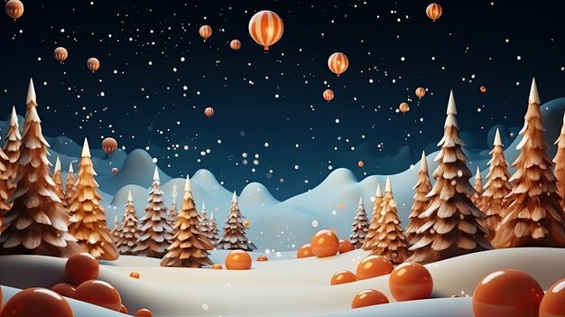 New year scene a clean background