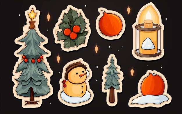 New year stickers