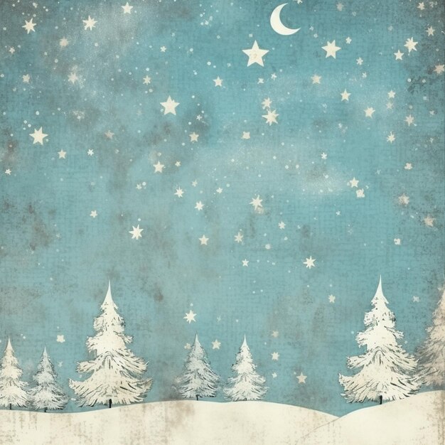 New Year watercolours festive images Winter snowy landscapes and characters