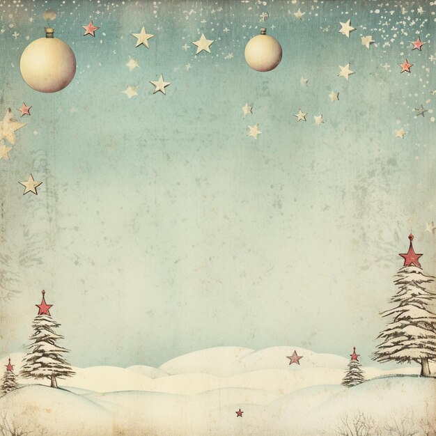 New Year watercolours festive images Winter snowy landscapes and characters