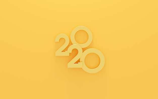 new year yellow background