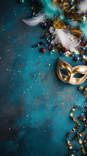 New years carnival celebration instagram social media background with copy space