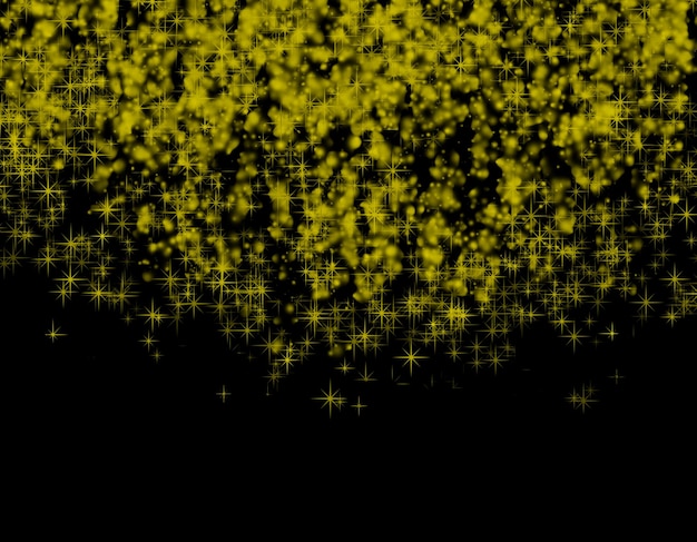 new years eve background with gold sequins on a black background