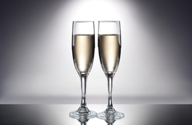 Photo new years eve celebration background with champagne