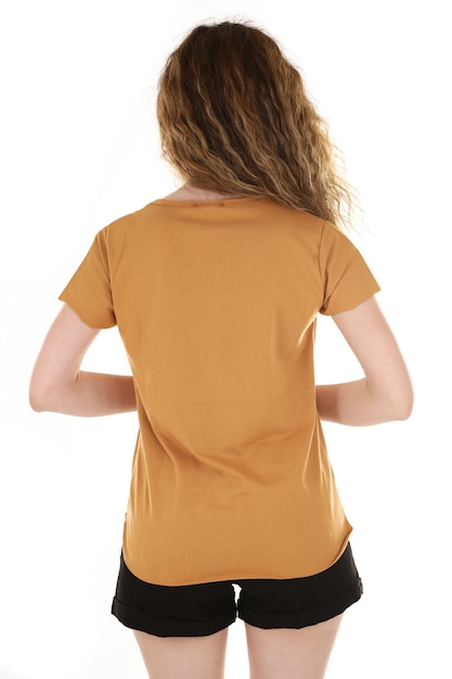 Photo new yellow women's tshirt