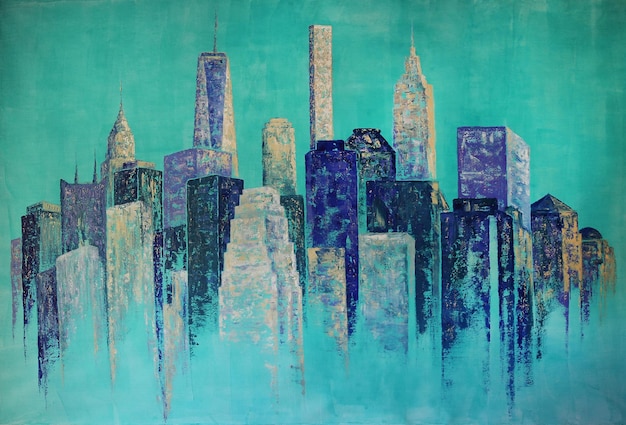 New York City Abstract Painting