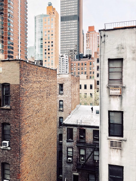 Foto vista dell'edificio di new york city