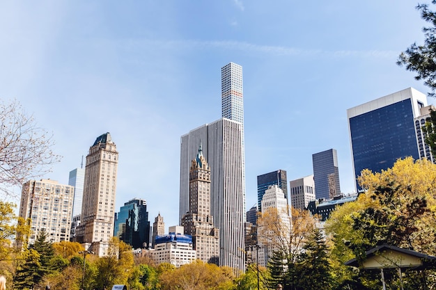 Foto edifici di new york city da central parkxaxa