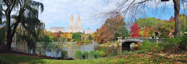 New York City Central Park Autumn panorama