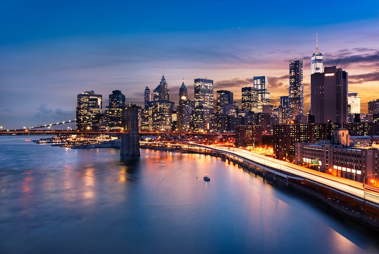 Photo new york  city lights
