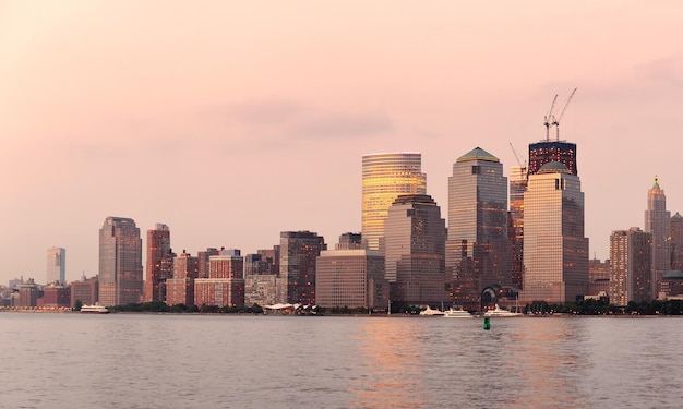 New York City Manhattan skyline van het centrum