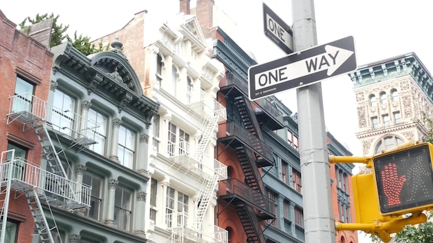 New York City Manhattan Soho mode wijk bij Broadway Street USA stedelijke gebouw architectuur