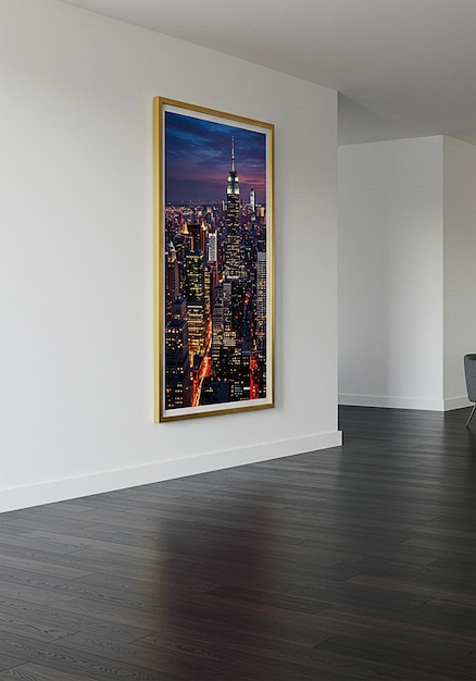 New York City Night Skyline kunstwerk