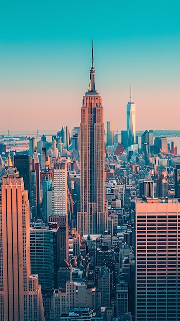 New York City skyline with the Empire State Building