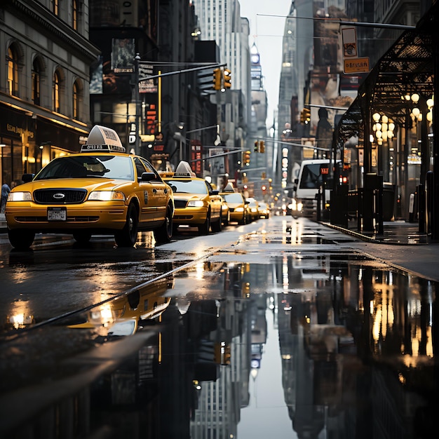 New York City yellow cabs everything else black