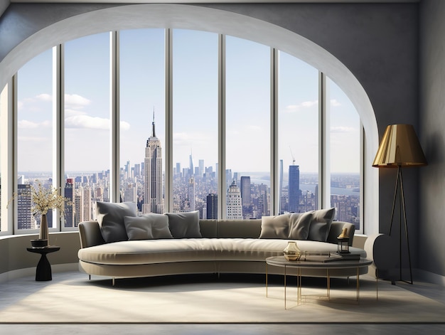 New York luxury living room interior