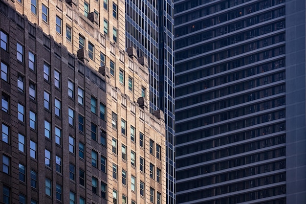 New York Manhattan downtown Skyscrapers background