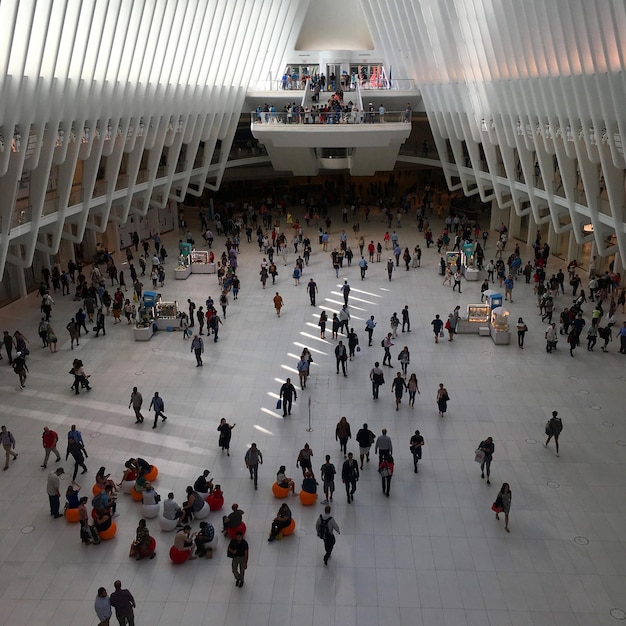 New York, New York, de Verenigde Staten, het World Trade Center in Manhattan, het winkelcentrum van New York City.