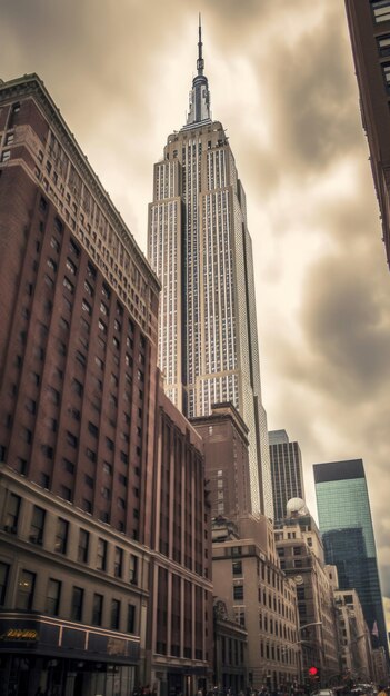 new york sky scrapper iconic landmark