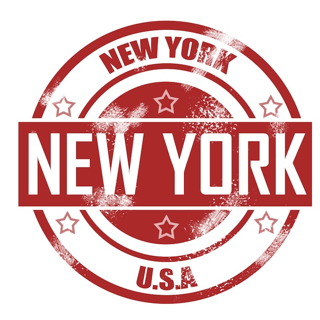 Foto francobollo di new york
