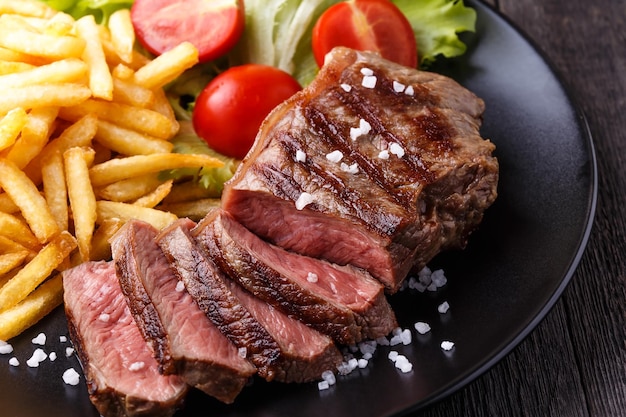 New York steak with french fries