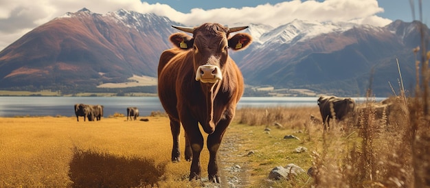 New Zealand Angus beef cow