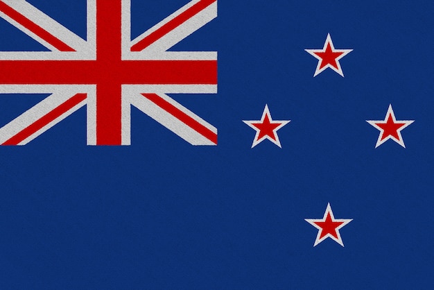 Photo new zealand fabric flag