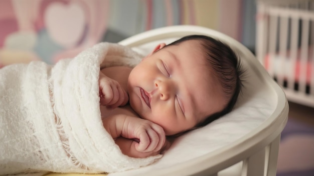 Newborn baby asleep