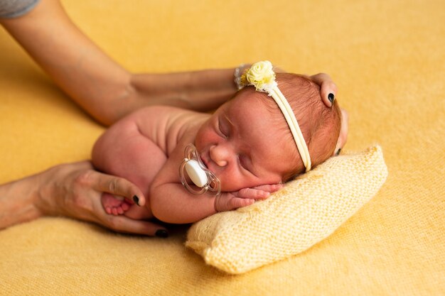 Newborn baby concept photography preparation