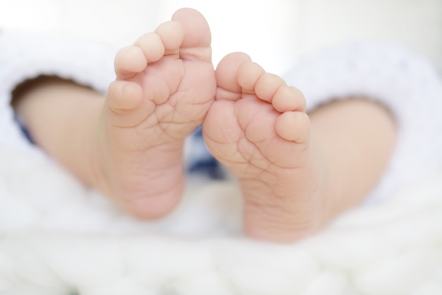 Newborn baby feet