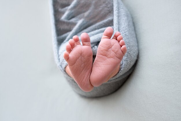 Newborn baby feet