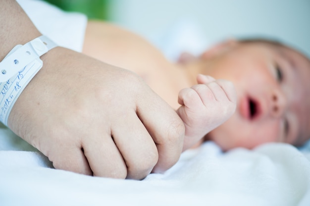 Newborn baby first days in hospital and home