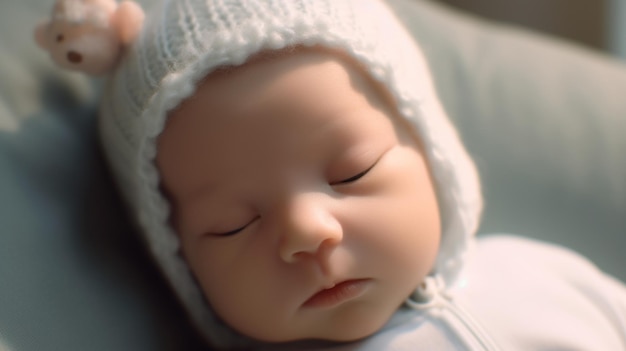 newborn baby HD 8K wallpaper Stock Photographic Image