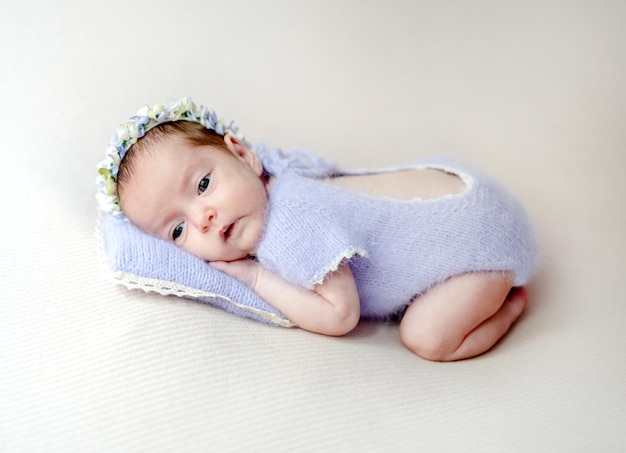 Newborn baby portrait