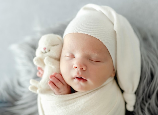 Newborn baby portrait