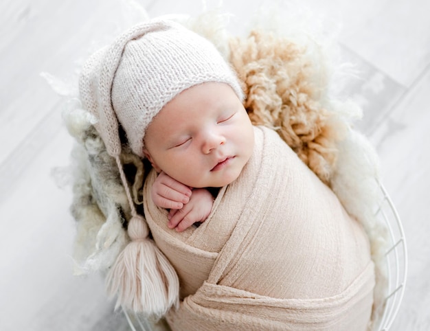 Photo newborn baby portrait