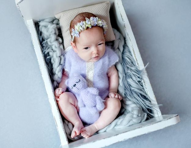 Newborn baby portrait