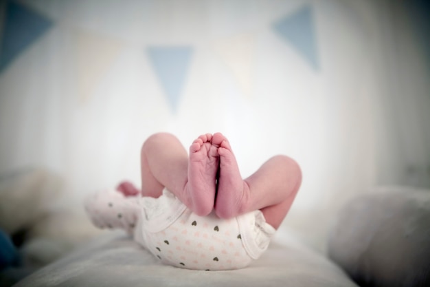 Photo newborn feet