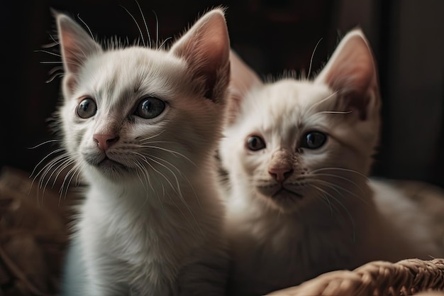 Новорожденные котята очаровательные животные